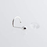 Sterling Silver Nose Screw Stud with Silver Ball for the Left-Right Side