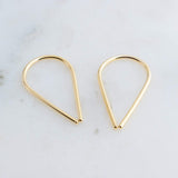 Small and Stylish: Teardrop Huggie Hoop Earrings Multi Sizes