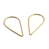 Small and Stylish: Teardrop Huggie Hoop Earrings Multi Sizes