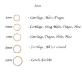 Sol and Venus Dark Blue Opal Nose Stud - Minimalist and Chic Nose Jewelry 8mm