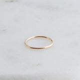 SOLID GOLD Open Ring Nose 6.5 mm Hoop