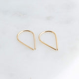 Small and Stylish: Teardrop Huggie Hoop Earrings Multi Sizes