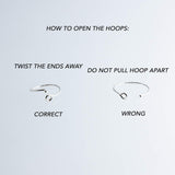 Sterling Silver Small 9 mm Hoop Earrings 22 gauge