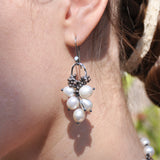 Sterling Silver Earrings with Freshwater Pearls