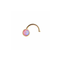 Gold-Filled Pink Opal Nose Screw