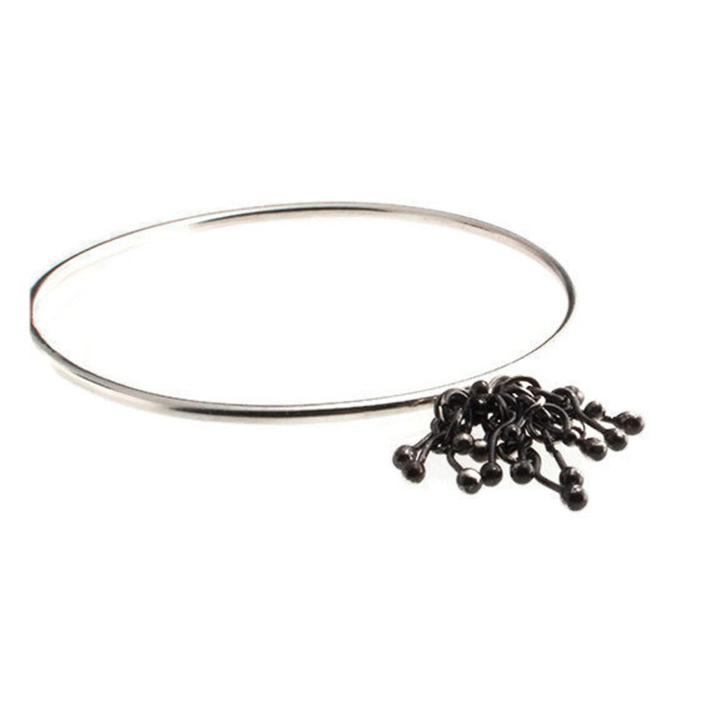 Chunky Sterling Silver Bangle Bracelet