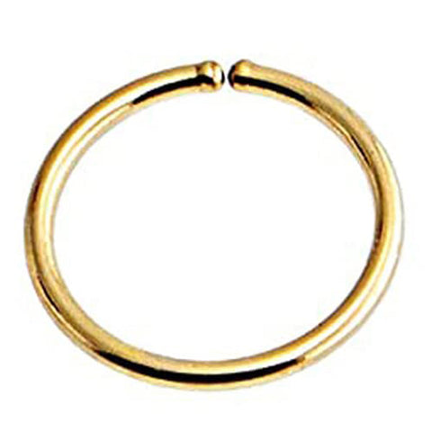 Gold Filled 7 mm Nose Ring Hoop Piercing 21 Gauge