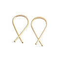18 GA Gold-Filled Upside-Down Hoop Earrings