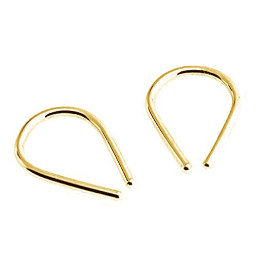 20 GA Yellow Gold-Filled Teardrop Hoop Earrings