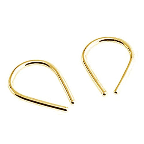 Gold-Filled Effortlessly Chic Thin Teardrop Huggie Hoops Multi Sizes