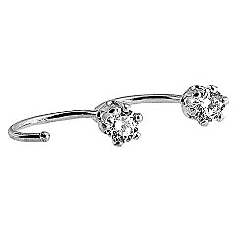 Gold-Filled Cubic Zirconia Small Hoop Huggie Earrings