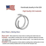 Sol and Venus 22 GA 14K Gold Filled Double Nose Ring Hoop for Single Piercing Spiral Twist Nose Hoop for Women Girls