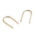 18 GA Mini Arc Open Hoop Earrings