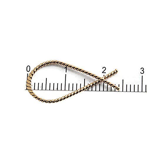 18 GA Gold-Filled Upside-Down Hoop Earrings