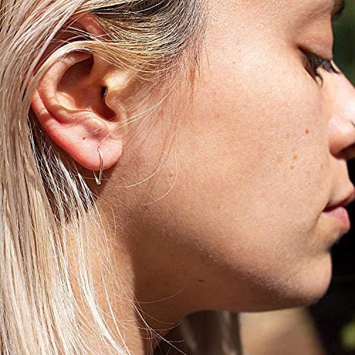 20 GA Yellow Gold-Filled Teardrop Hoop Earrings