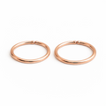 Rose Gold-Filled Open Hoop Earrings