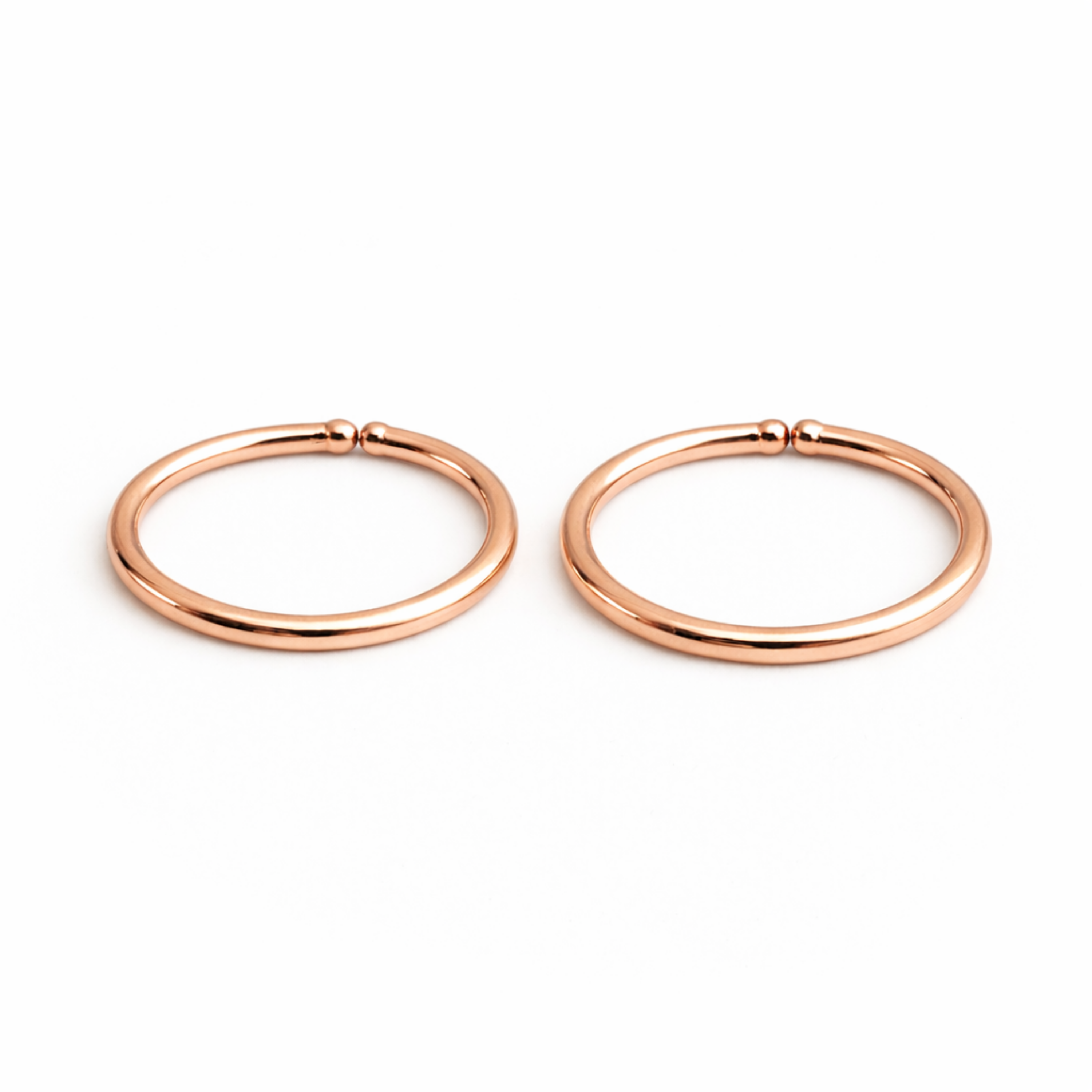 Rose Gold-Filled Open Hoop Earrings