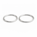 Sterling Silver Open Hoop Earrings