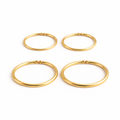 22 GA Gold-Filled Hoop Earrings - 2 Pair Set (7mm & 8mm)