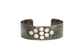 Raw Brass Textured Cuff Bracelet