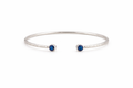 Blue Sapphire & Lapis Denim Cuff Bracelet