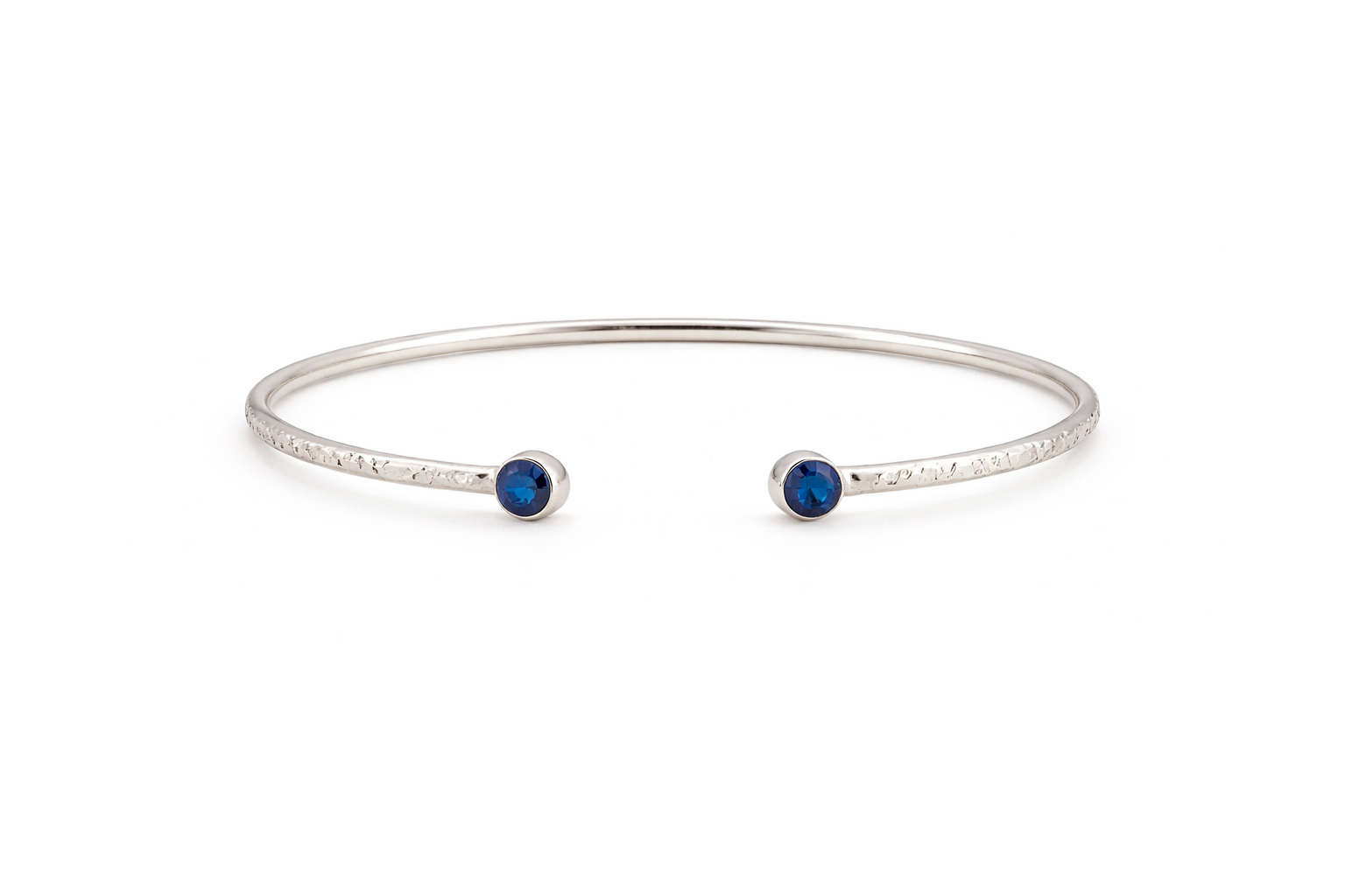 Blue Sapphire & Lapis Denim Cuff Bracelet