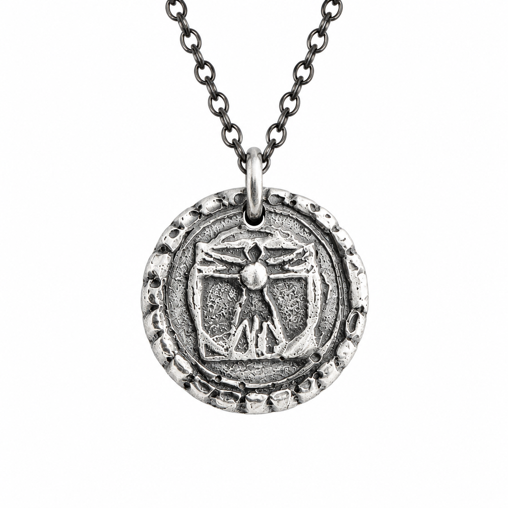 Leonardo da Vinci Silver Pendant Necklace