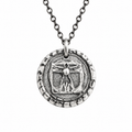 Leonardo da Vinci Silver Pendant Necklace