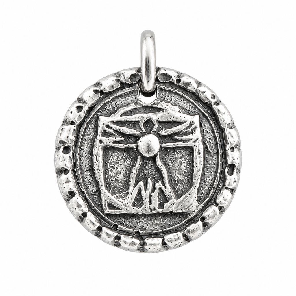 Leonardo da Vinci Silver Pendant Necklace