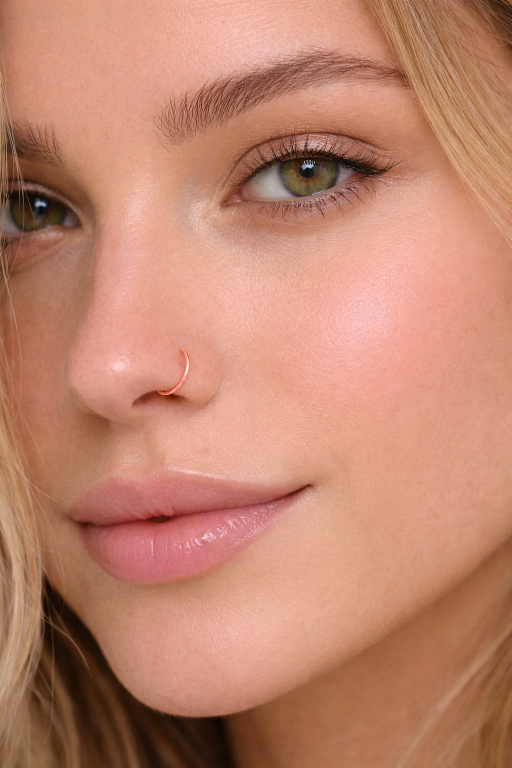 Rose Gold-Filled Nose Hoop