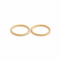 Gold-Filled Small Twisted Hoop Earrings