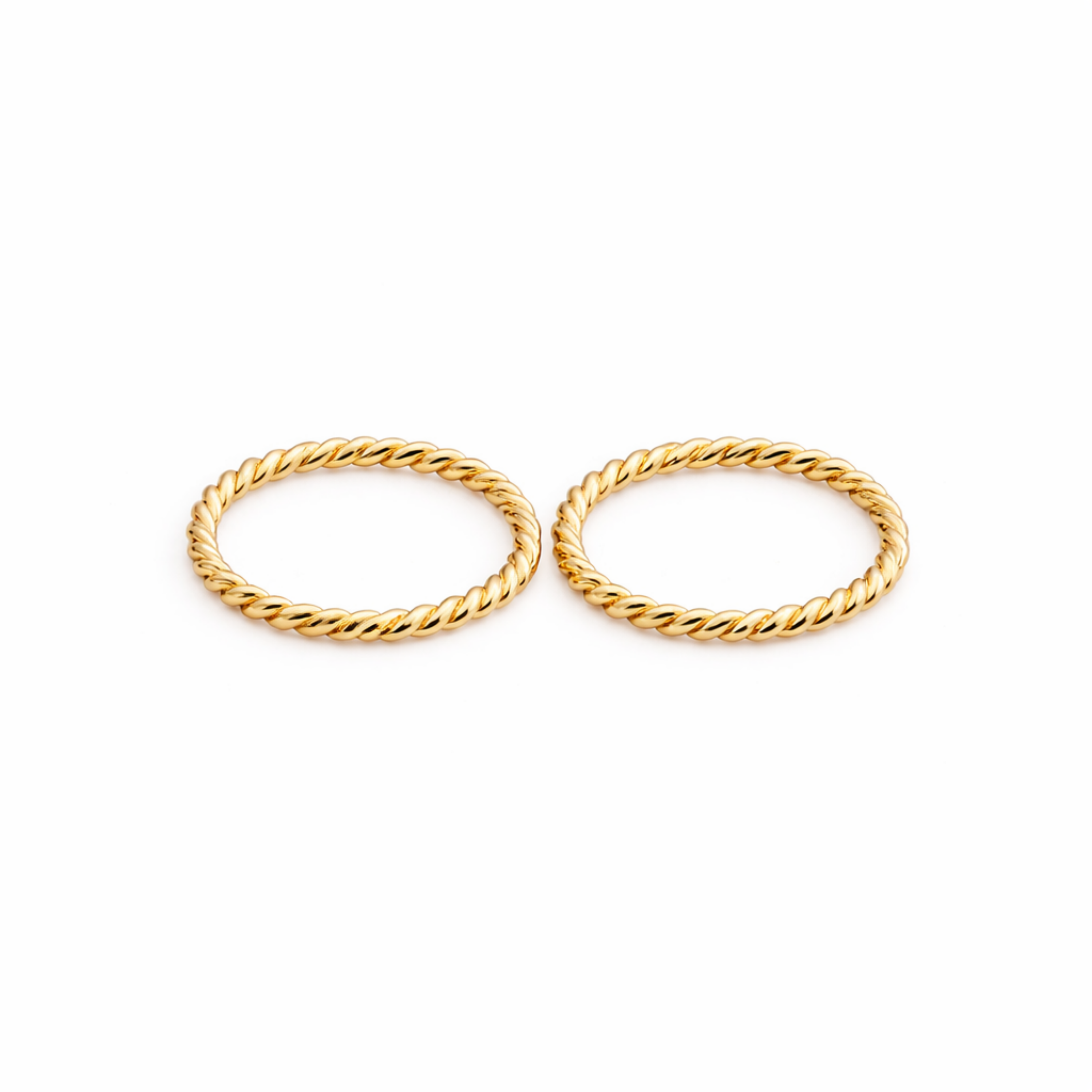 Gold-Filled Small Twisted Hoop Earrings