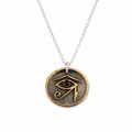 Eye of Horus Black Spinel Pendant Necklace