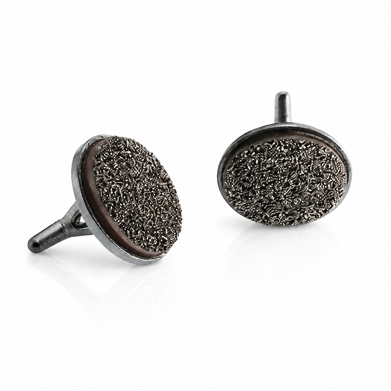 Black Druzy Cufflinks