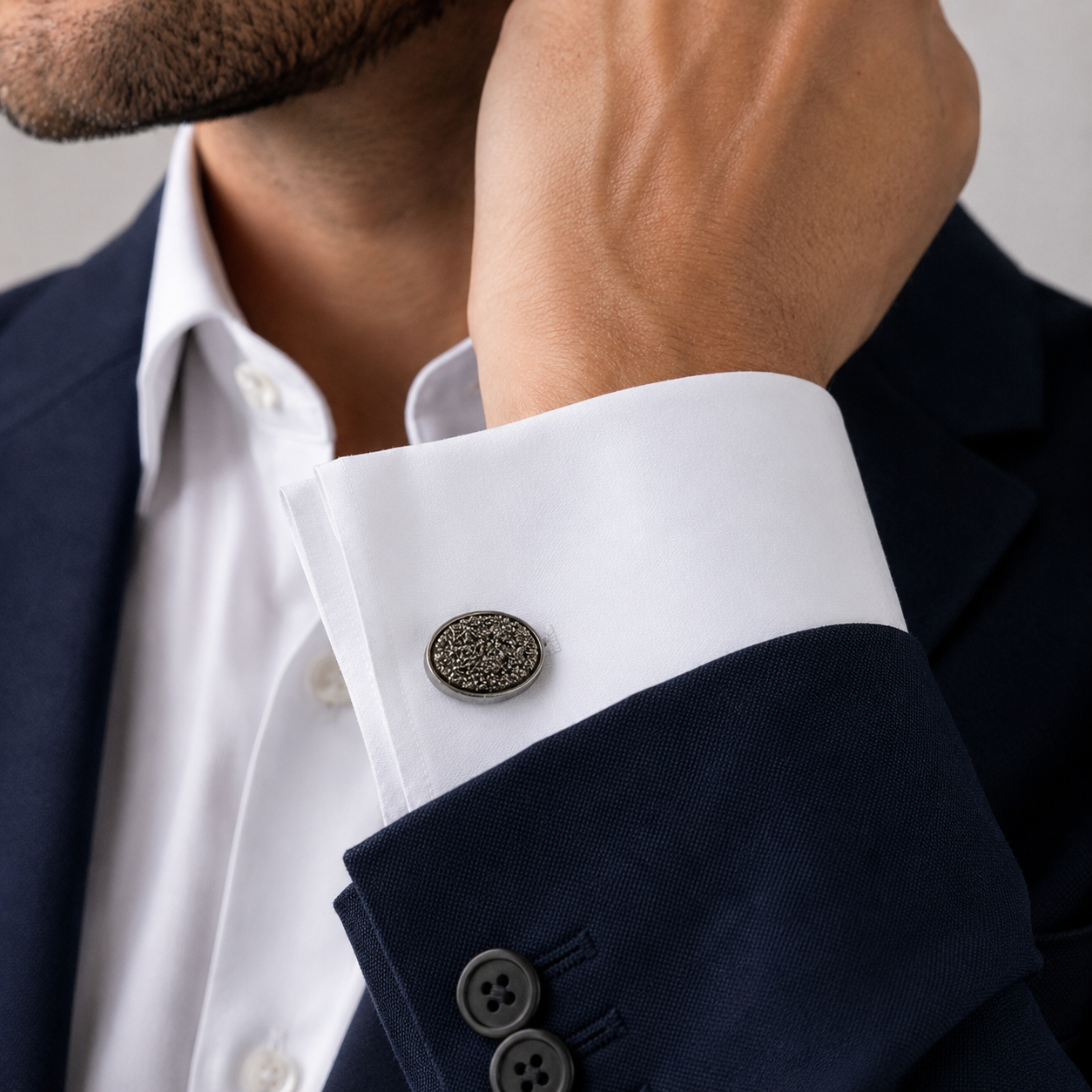 Black Druzy Cufflinks