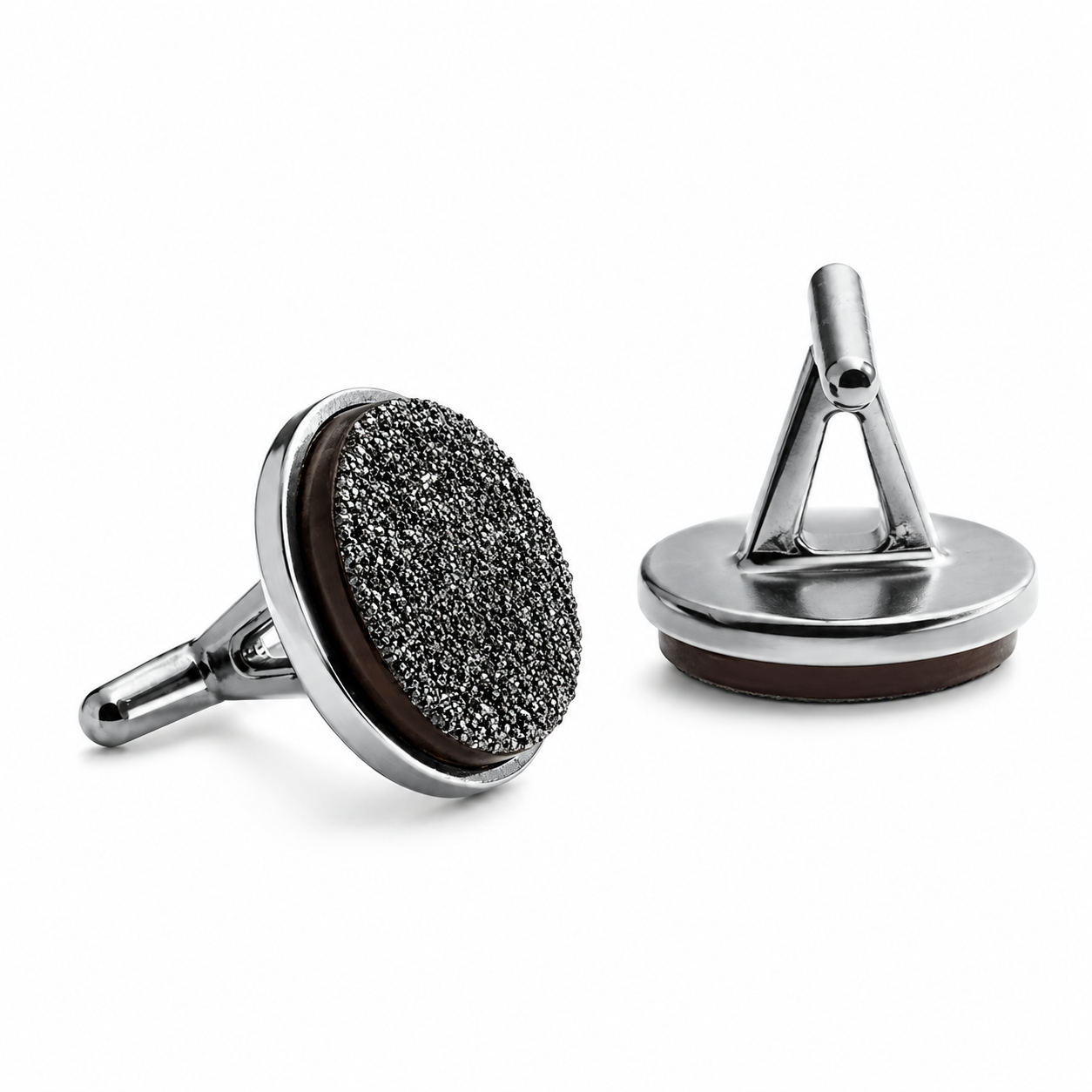 Black Druzy Cufflinks