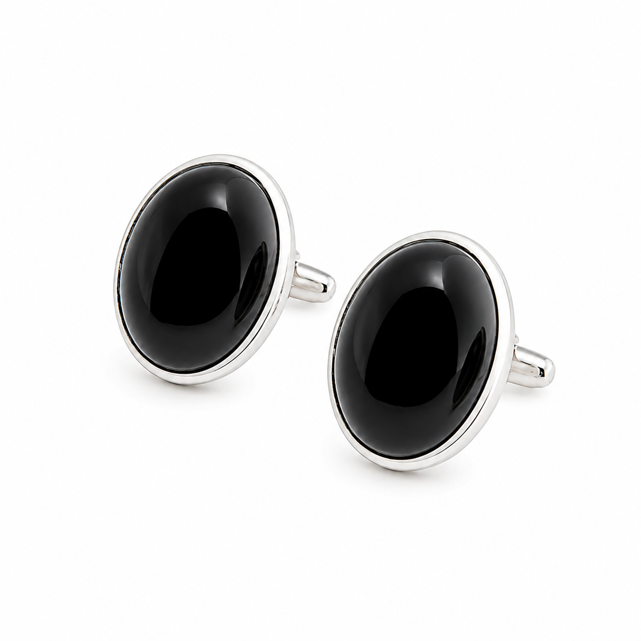 Oval Black Onyx Cufflinks