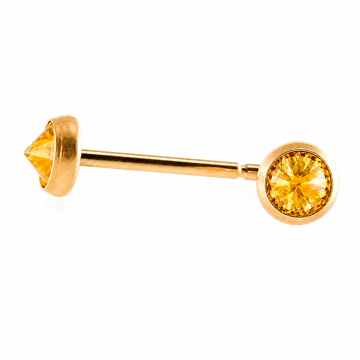 Gold-Filled Citrine Stud Earrings
