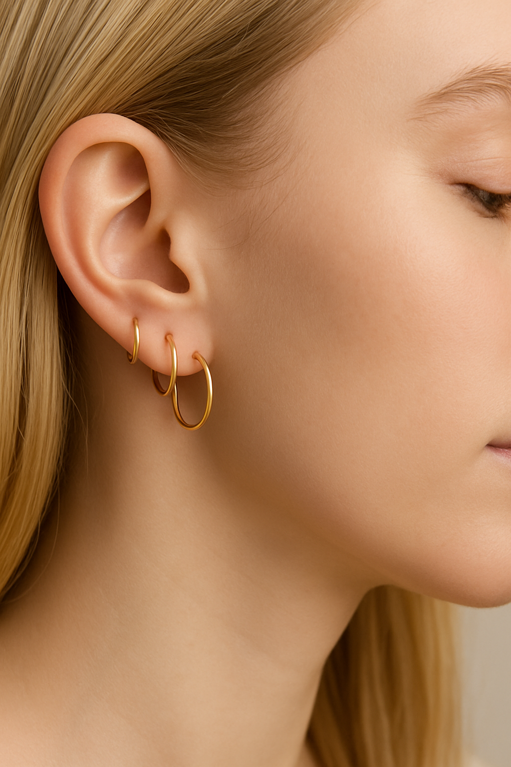 22 GA Gold-Filled Hoop Earrings – 2 Pair Set (6mm & 7mm)