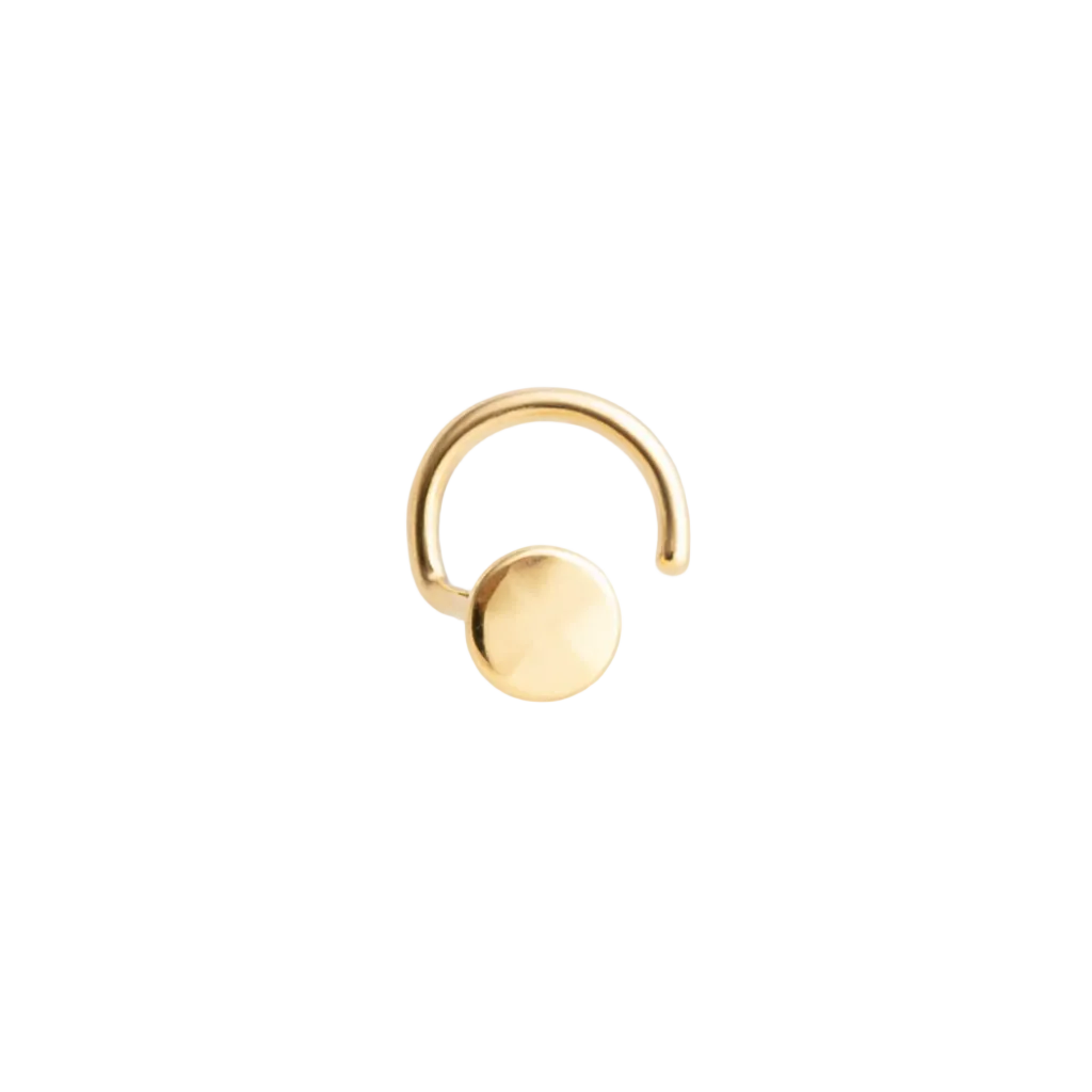 Gold‑Filled Nose Screw Stud – Right Side