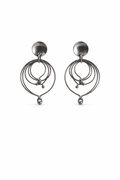 Sterling Silver Stud Hoop Earrings