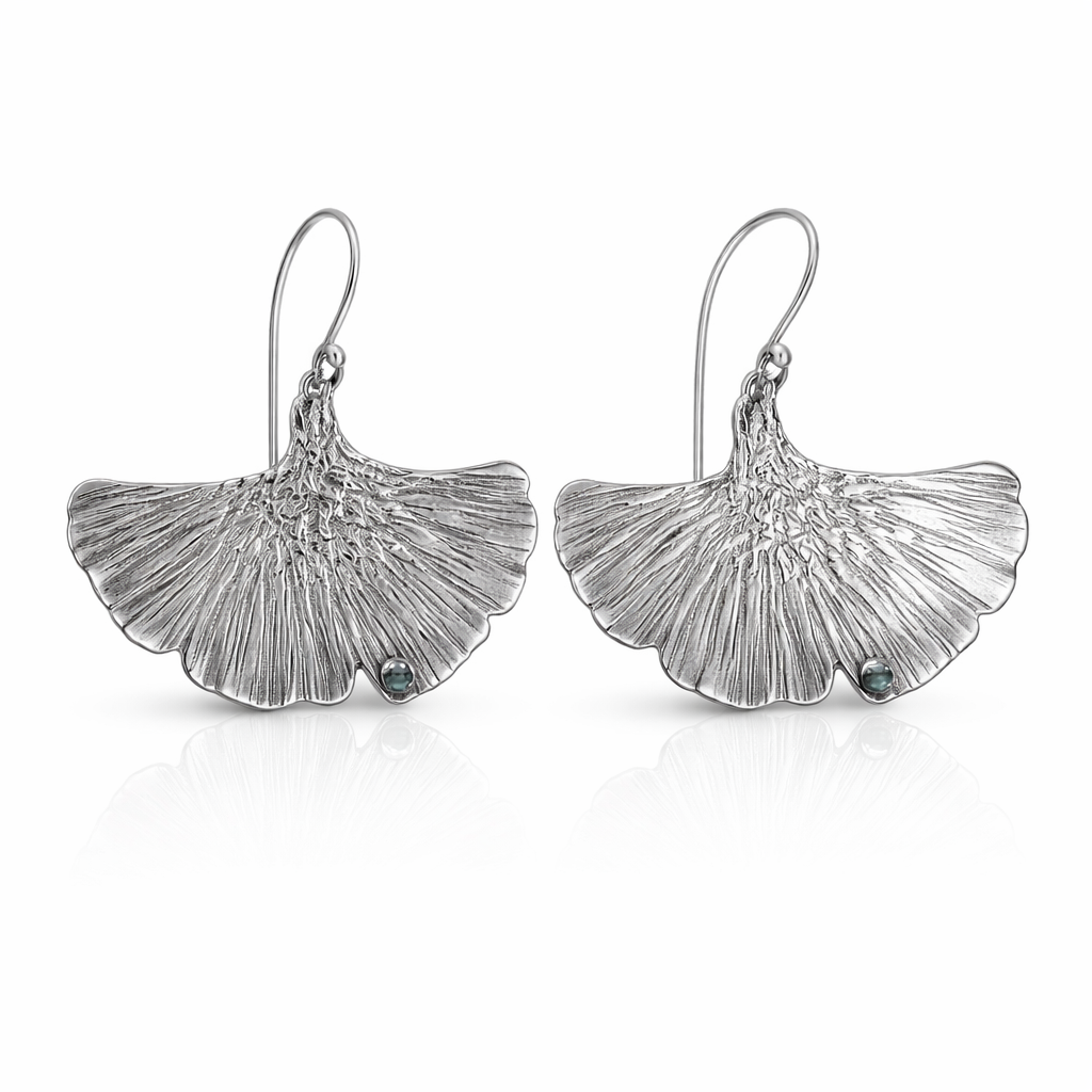 Sterling Silver Petal Dangle Earrings