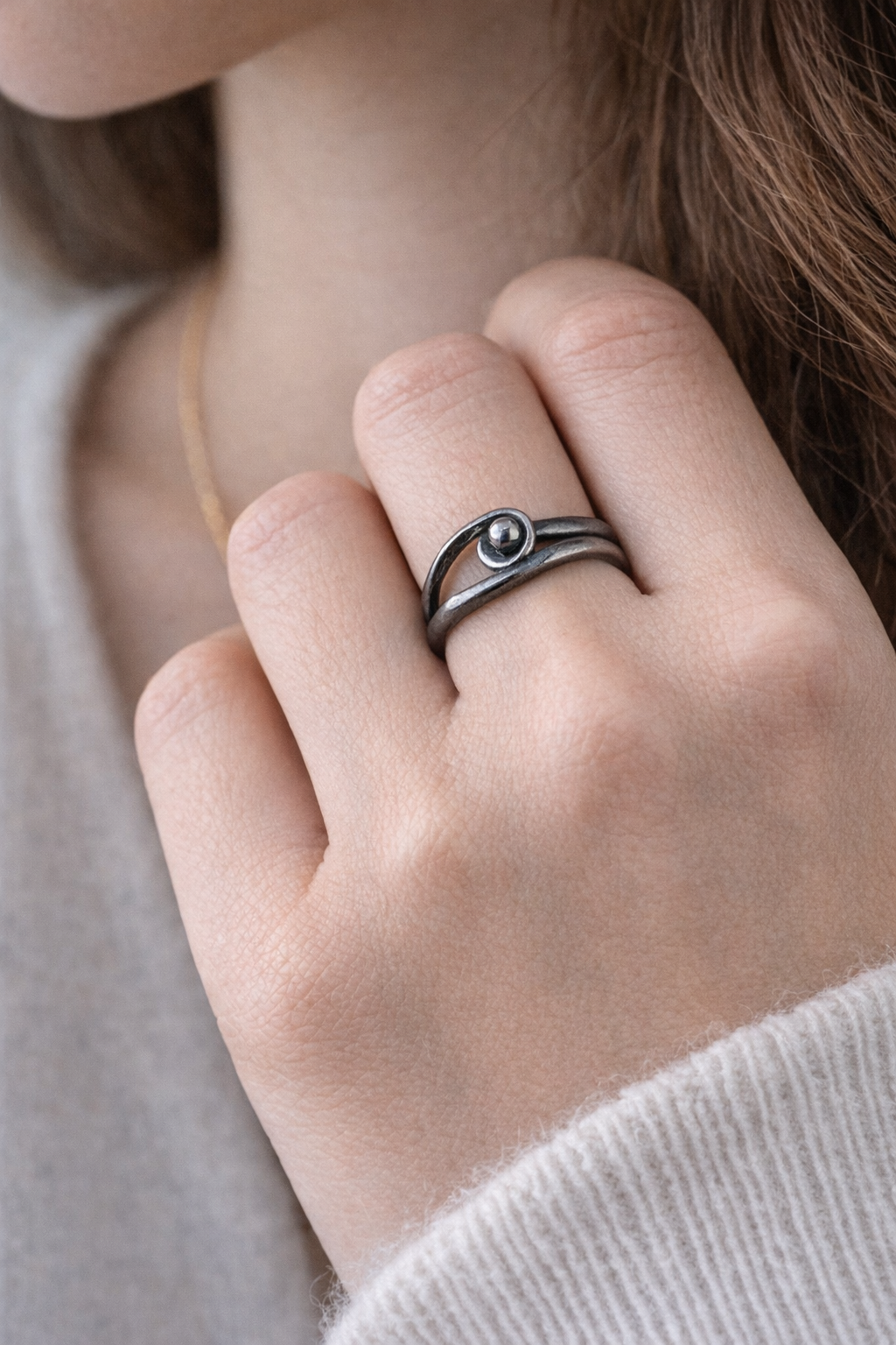 Sterling Silver Dainty Minimalist Ring
