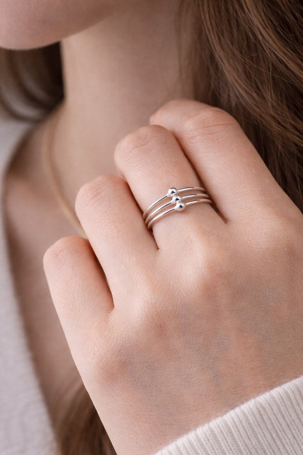 Sterling Silver Thin Stacking Ring