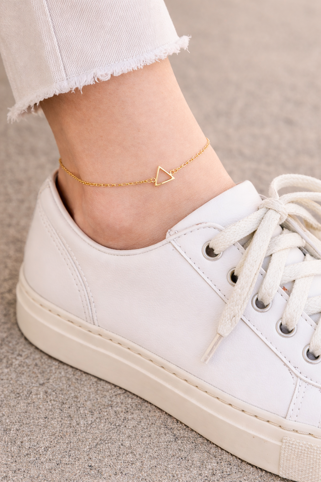 Gold-Filled Triangle Anklet