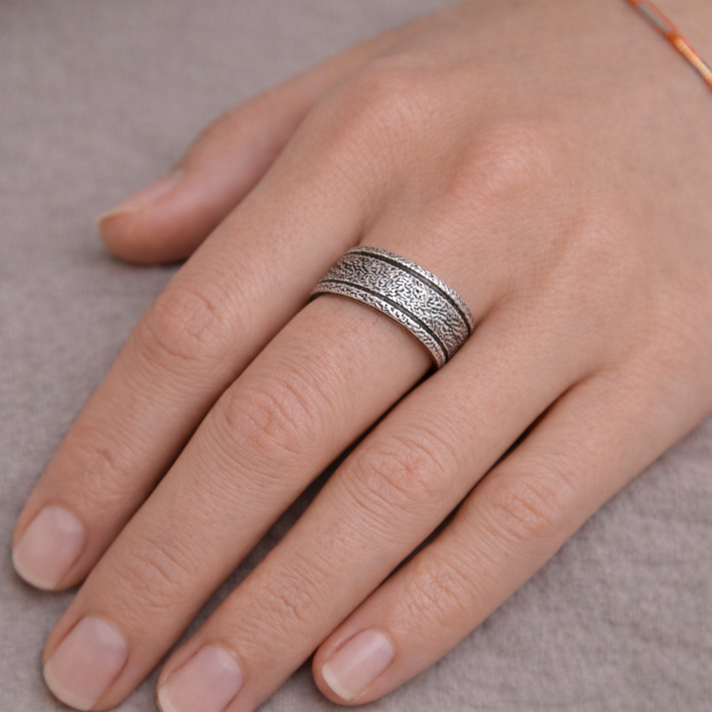 Sterling Silver Unisex Band Ring