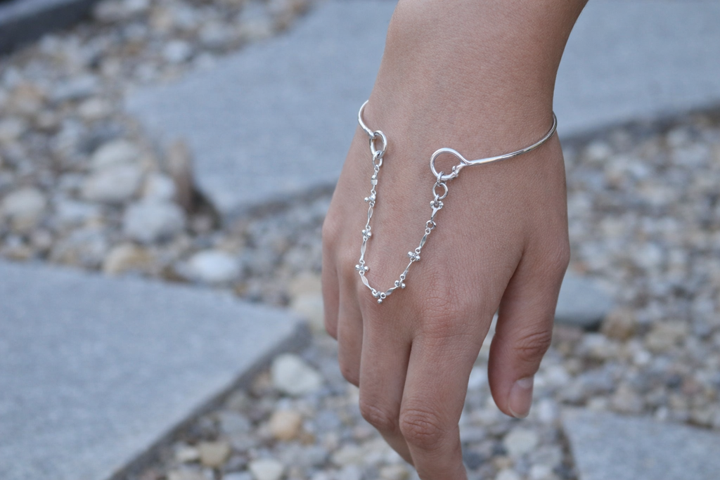 Sterling Silver Chain Bangle