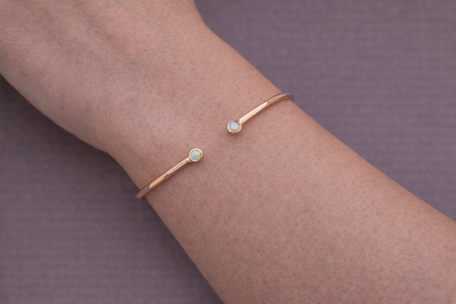 Oval Open Cuff Bracelet