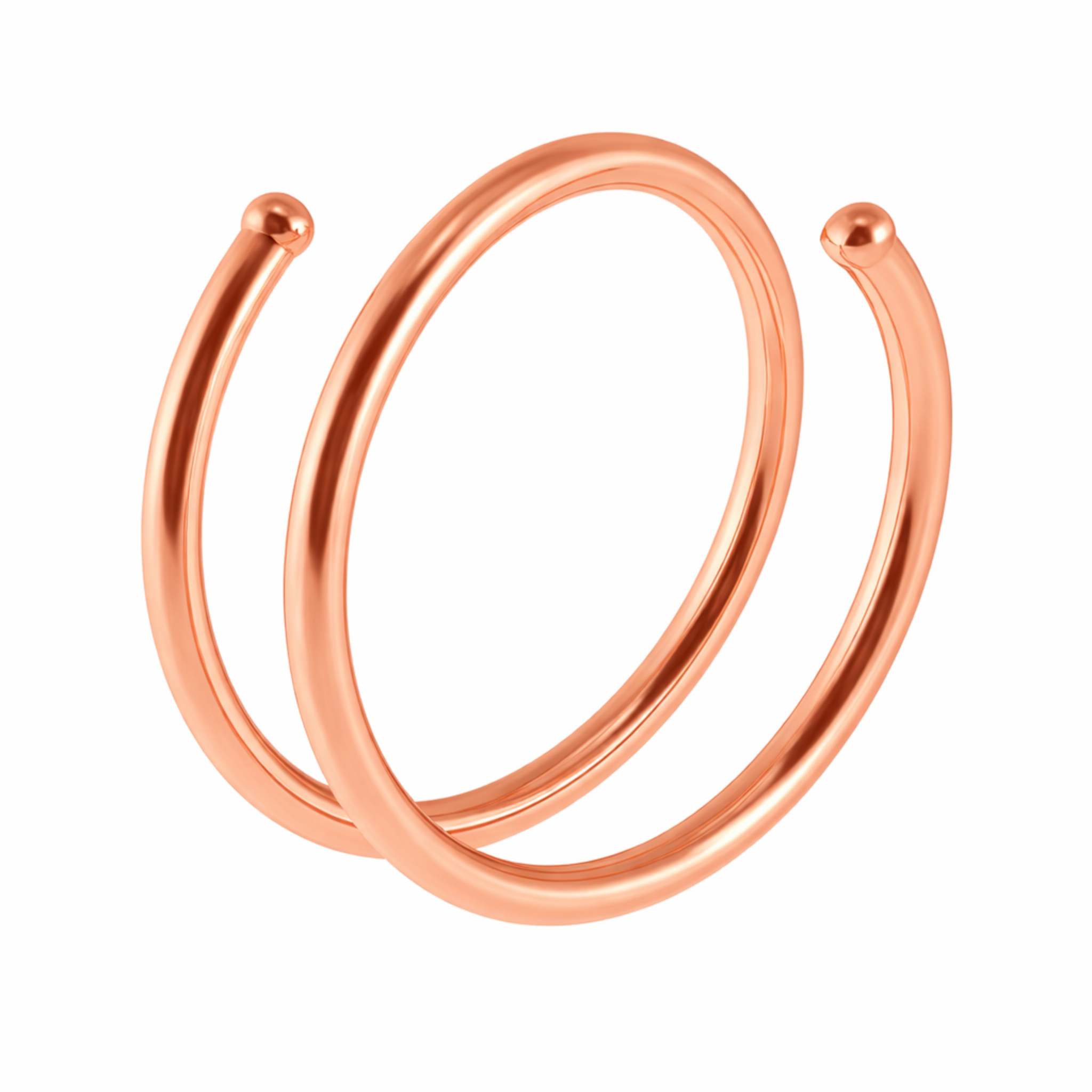 Spiral Twist Nose Hoop