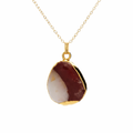Large Agate Pendant Necklace